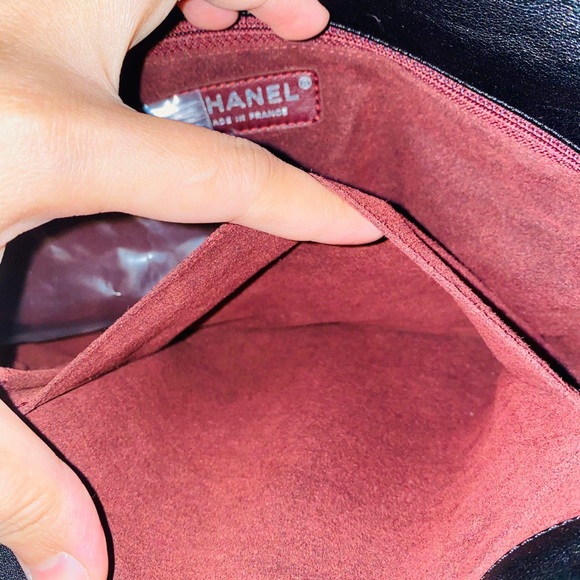 Authentic Vintage Chanel Lambskin 31 Flap bag Medium Black - Picture 15 of 16